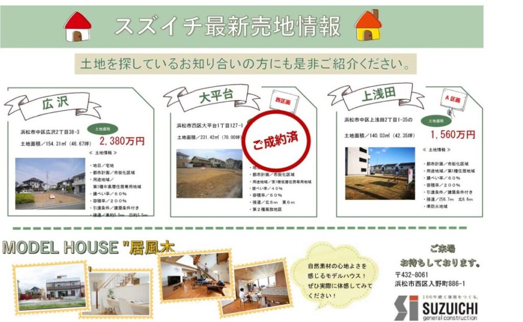 スズイチ売地情報☆最新☆