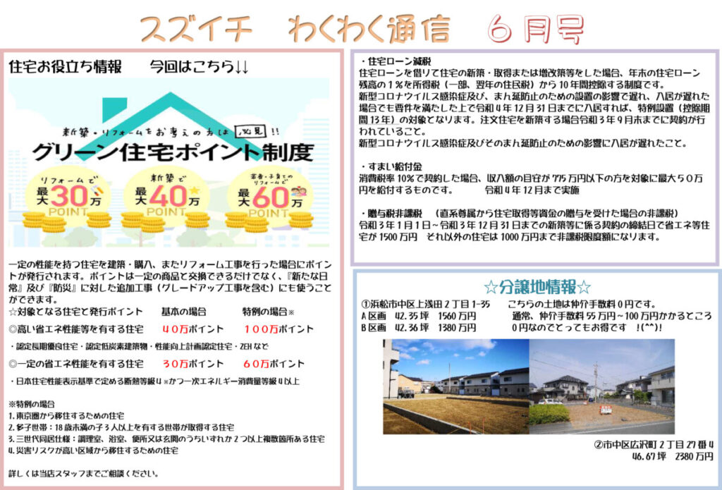 スズイチ　わくわく通信　6月号