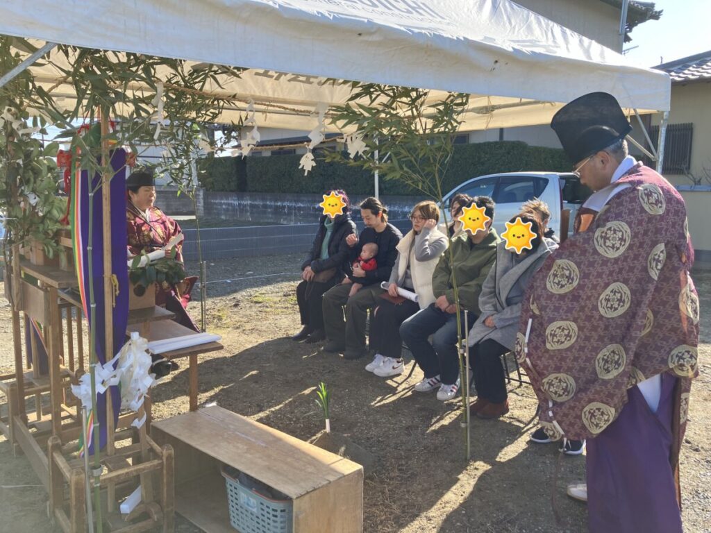 中央区雄踏町　Ｋ様邸　地鎮祭＆着工