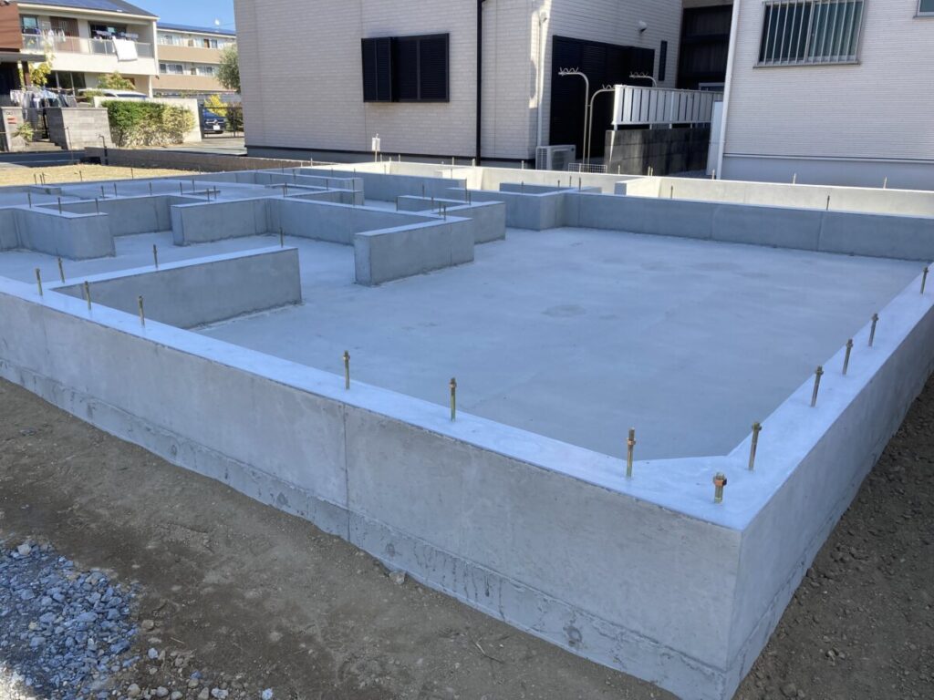 ベタ基礎完成　中区上浅田M様邸