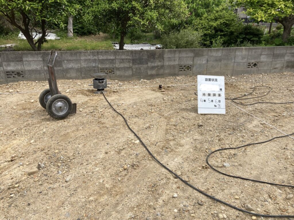 西区入野町　S様邸建築地　地盤調査開始!
