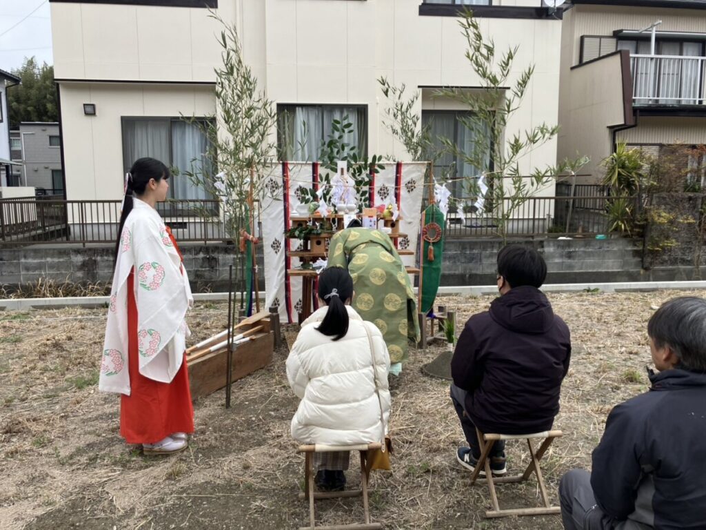 菊川市　Ｉ様邸新築工事　地鎮祭