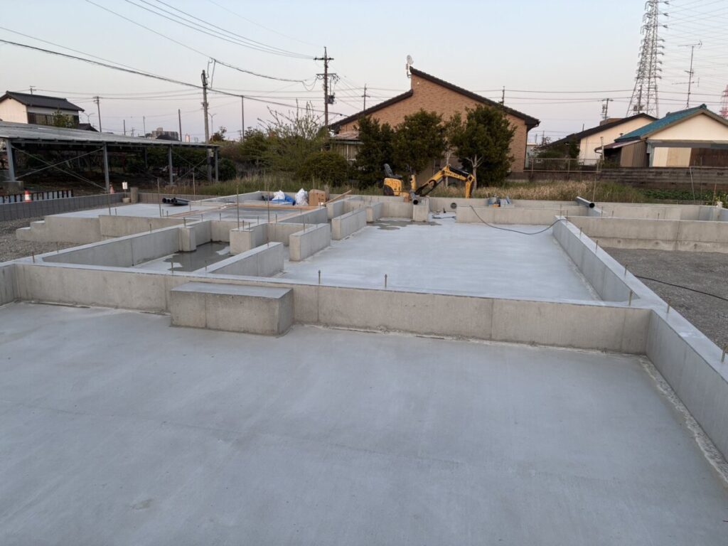 中央区入野町 Ｉ様邸　基礎工事完了しました