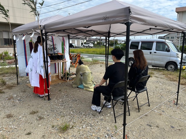 M様邸新築工事　地鎮祭を執り行いました